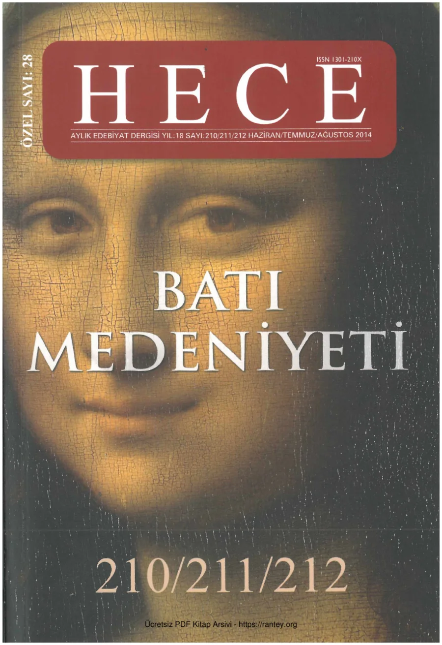 Sayı 210 211 212 Haziran 2014 Batı Medeniyeti kapak görseli