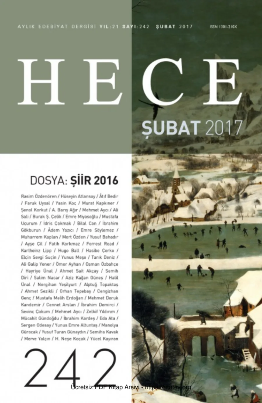 Sayı 242 Şubat 2017 kapak görseli