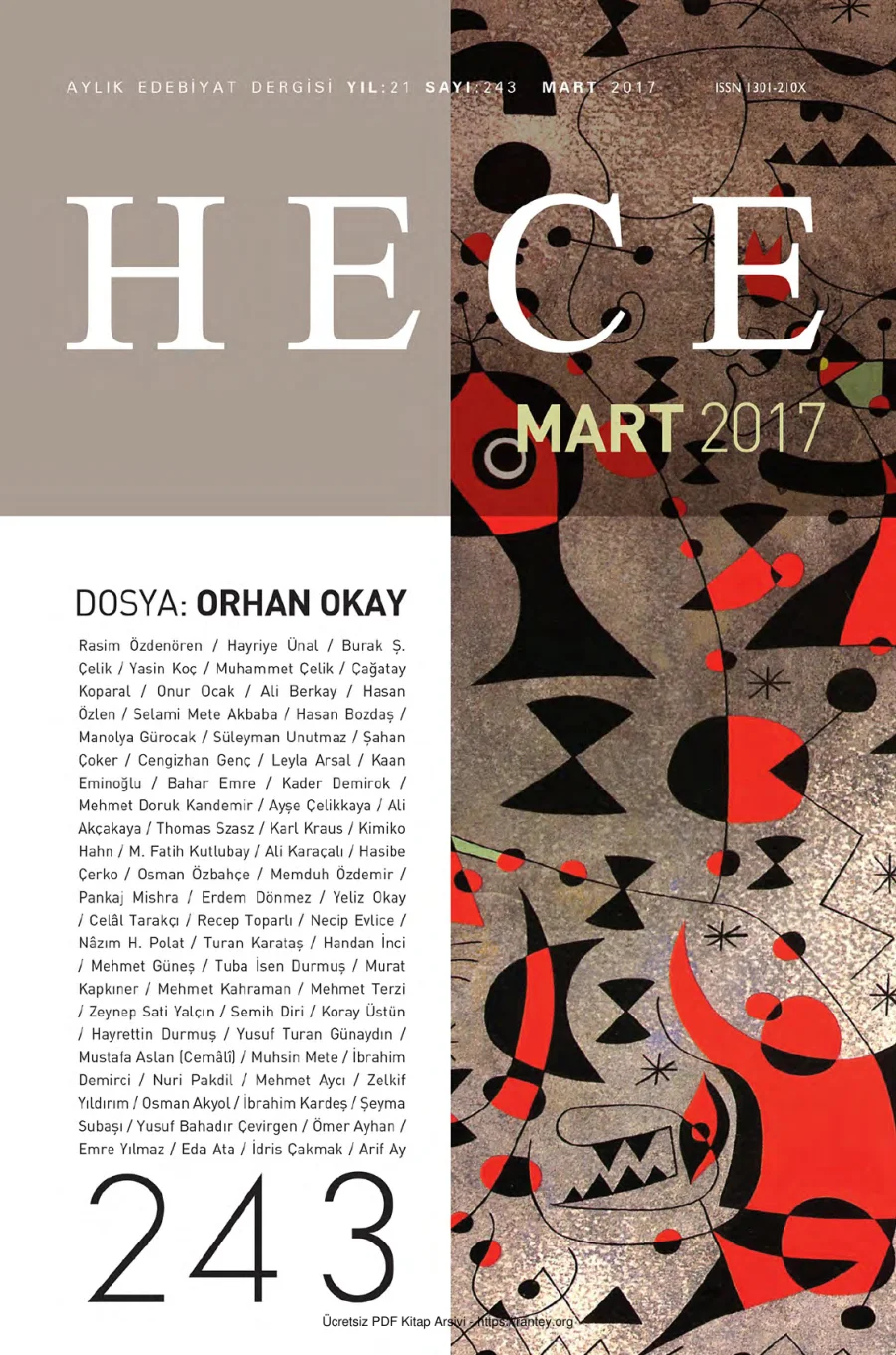 Sayı 243 Mart 2017 kapak görseli