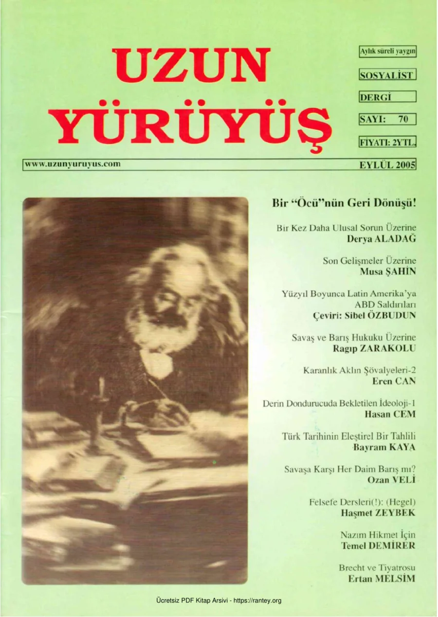 Sayı 70 Eylül 2005 kapak görseli