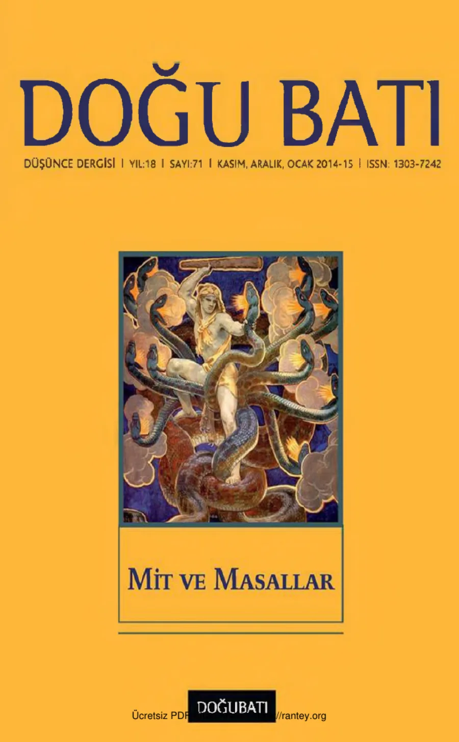 Sayı 72 Mit ve Masallar kapak görseli