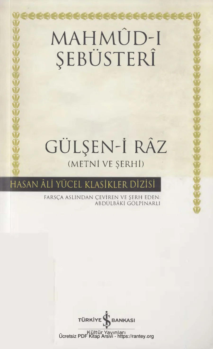 Şebüsteri Gülsen i Raz kapak görseli