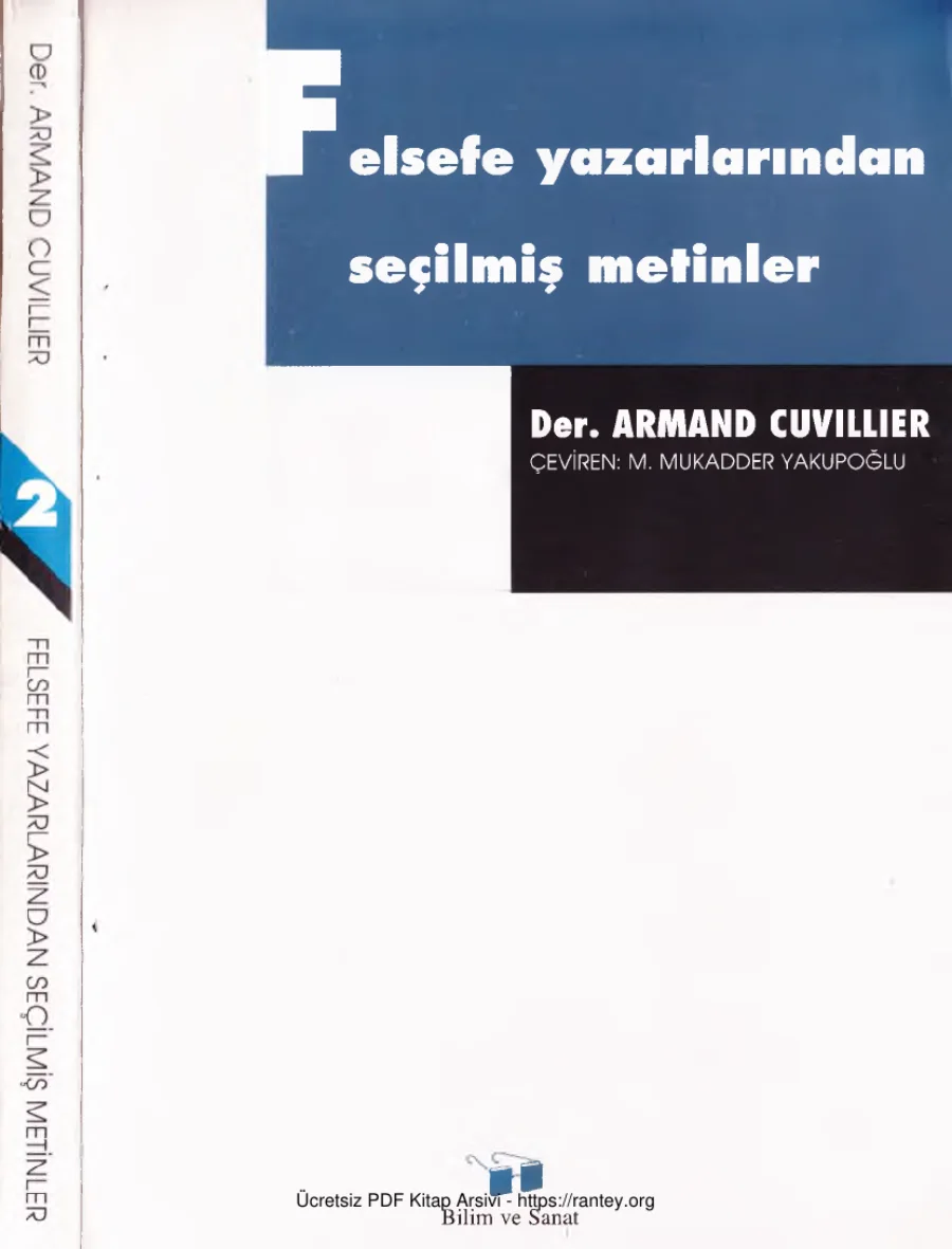 Seçilmiş Metinler 2 Armand Cuvillier kapak görseli