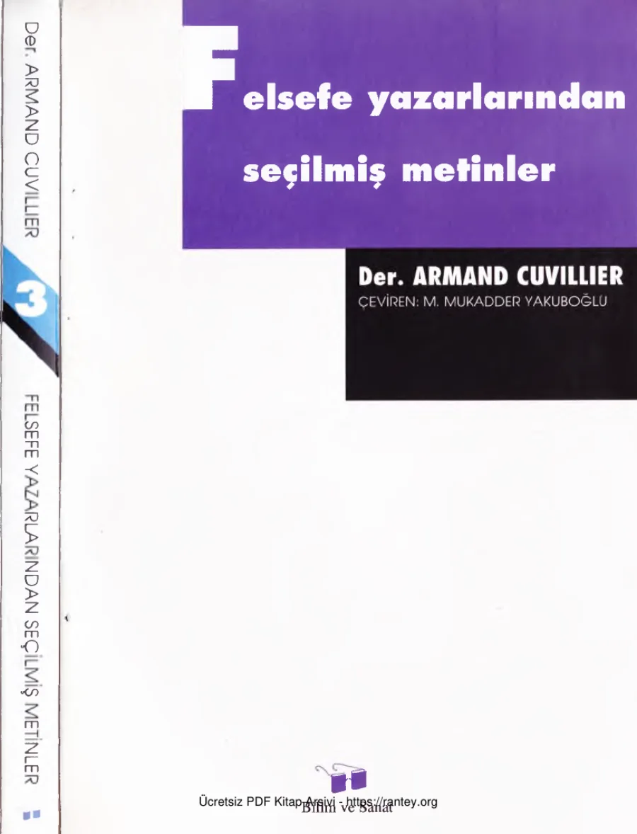Seçilmiş Metinler 3 Armand Cuvillier kapak görseli