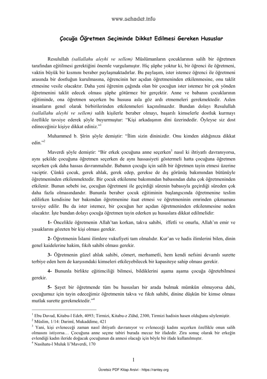 Seçiminde Dikkat Edilmesi Gereken Hususlar Ebu Abdulmumin Tekin Mıhçı kapak görseli