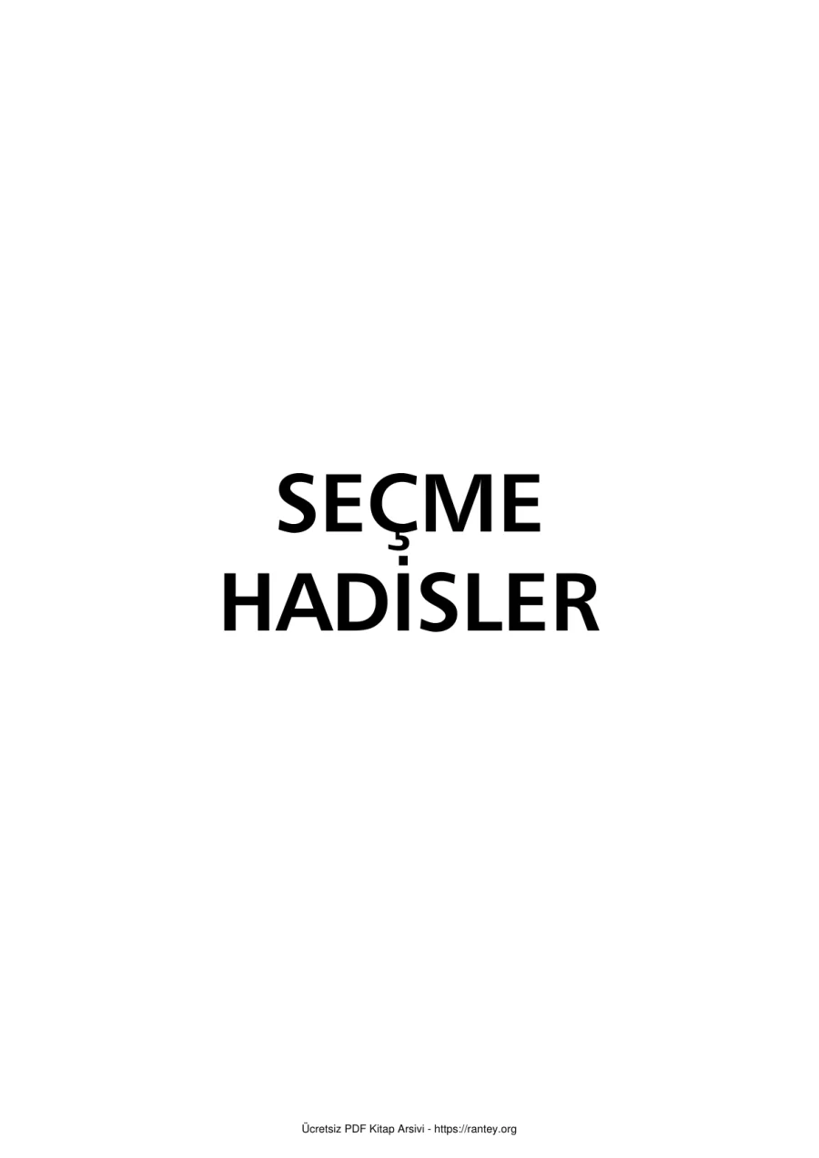 SEÇME HADİSLER 3 Ebu Abdulmumin Tekin Mıhçı kapak görseli