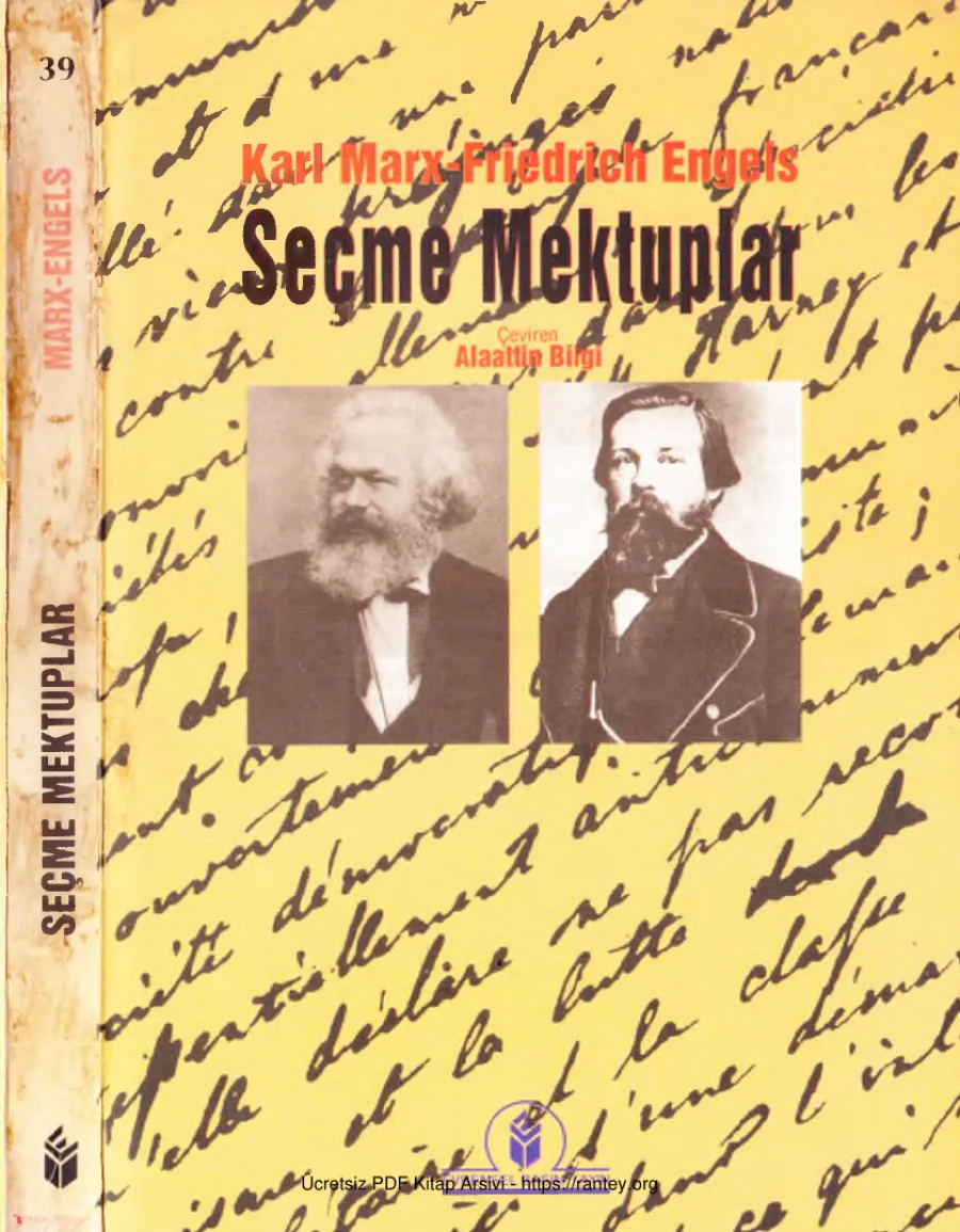 Seçme Mektuplar 1844 1895 kapak görseli