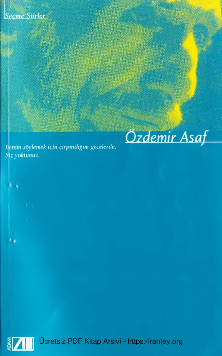 Seçme Şiirler Adam Yayınları kapak görseli