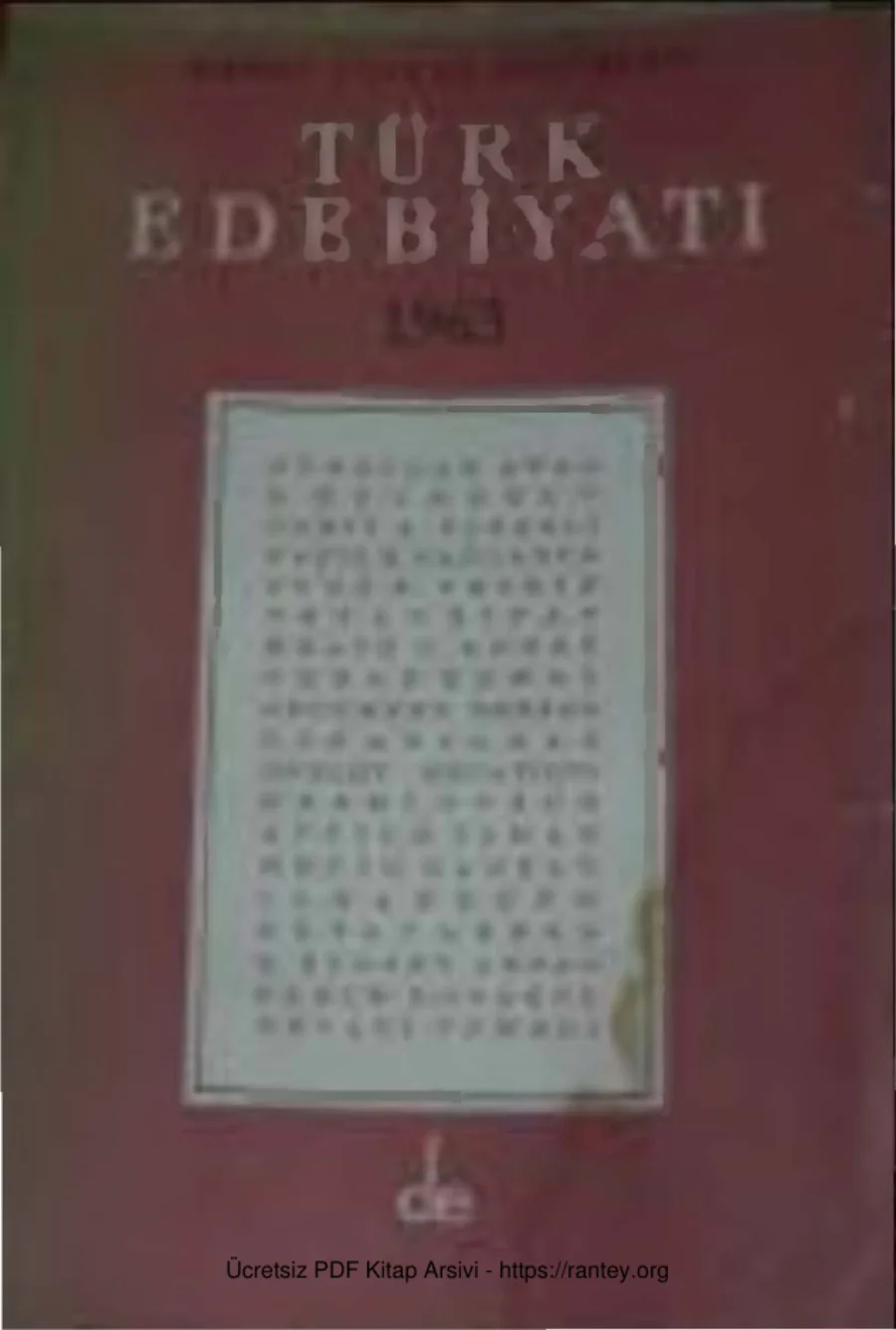Seçtikleri Türk Edebiyatı 1963 kapak görseli