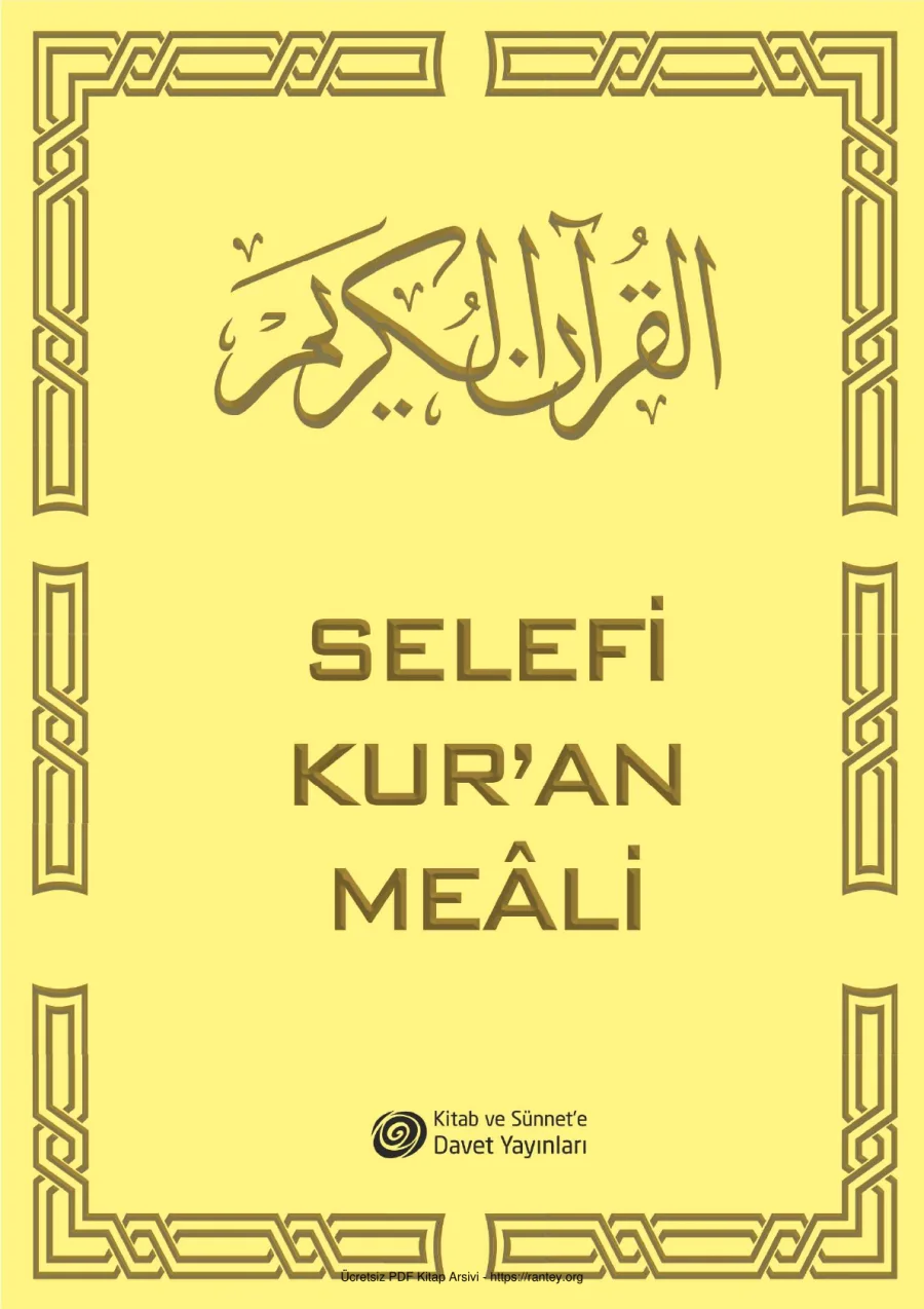 SELEFİ KURAN MELİ Ebu Abdulmumin Tekin Mıhçı kapak görseli