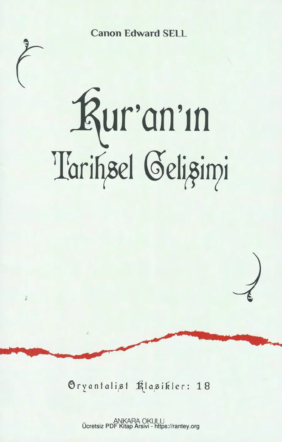 Sell Kuranın Tarihsel Gelişimi Ankara Okulu Yayınları kapak görseli