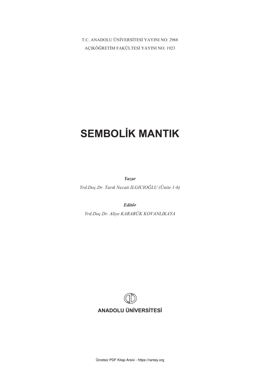 SembolikMantık2013 MNT102U kapak görseli