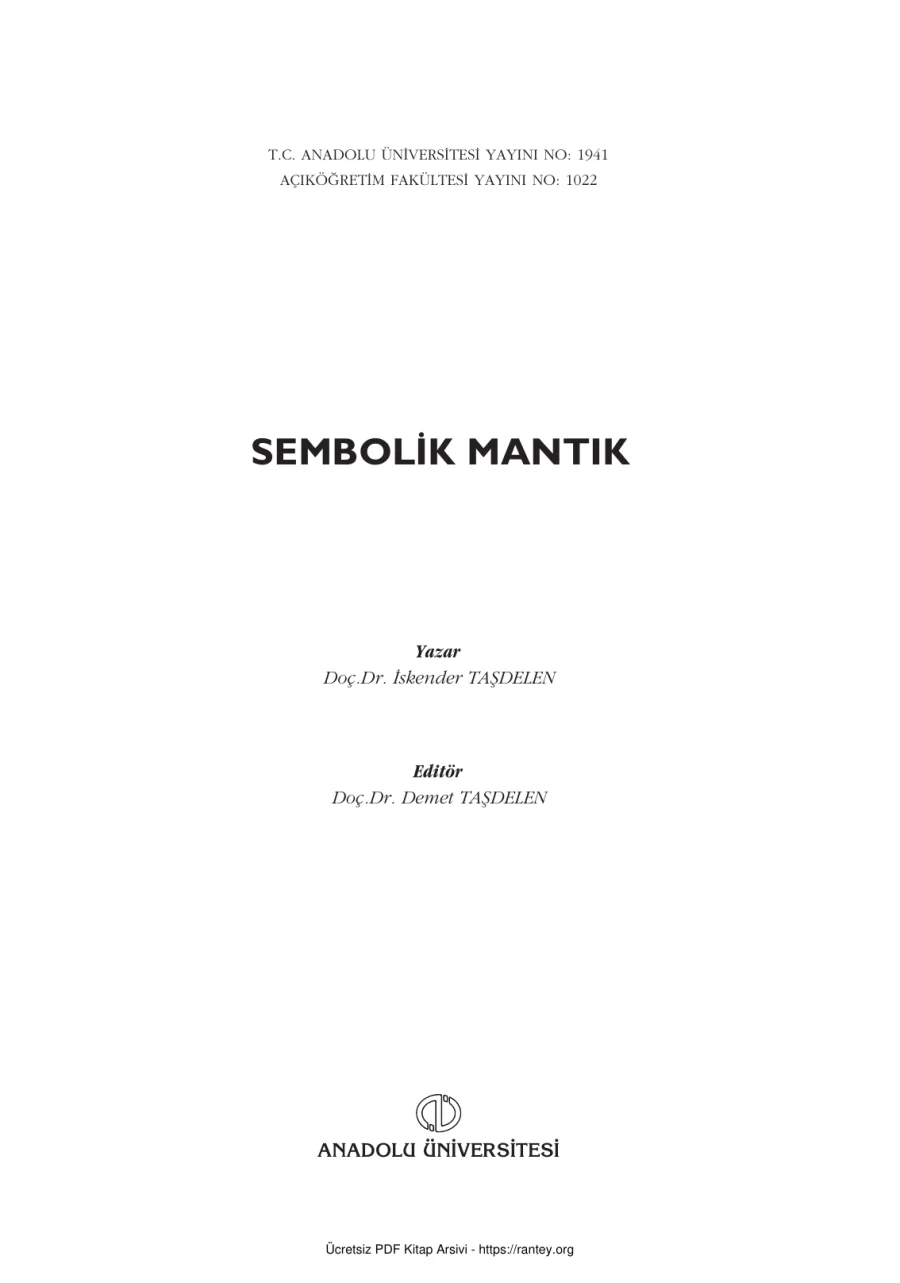 SembolikMantık2014 MNT102U kapak görseli