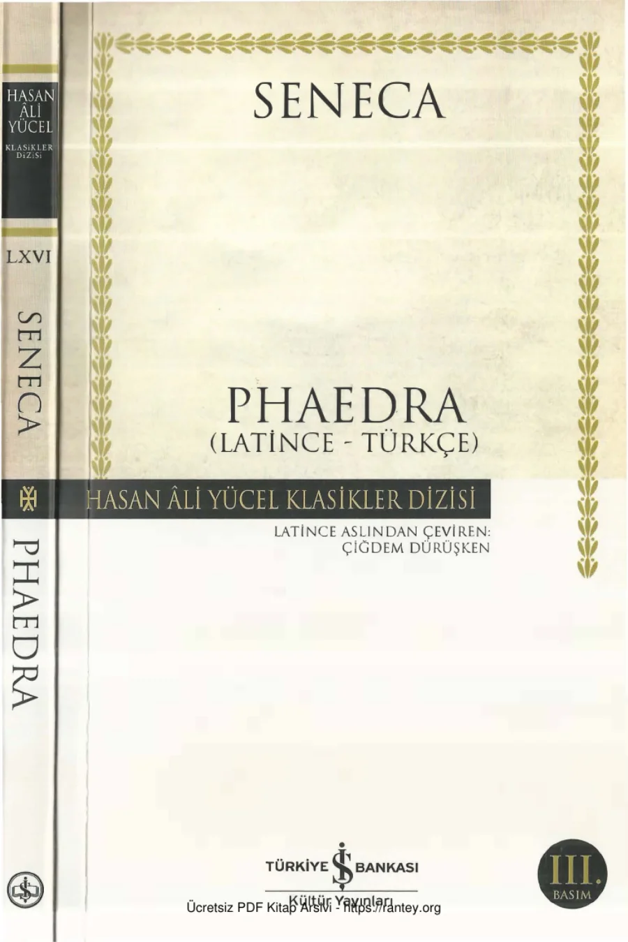 Seneca Phaedra kapak görseli
