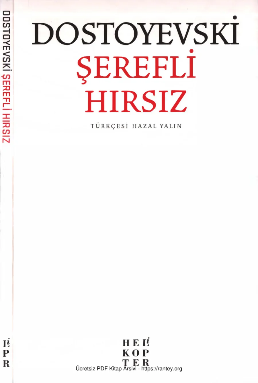 Şerefli Hırsız Helikopter Yayınları kapak görseli