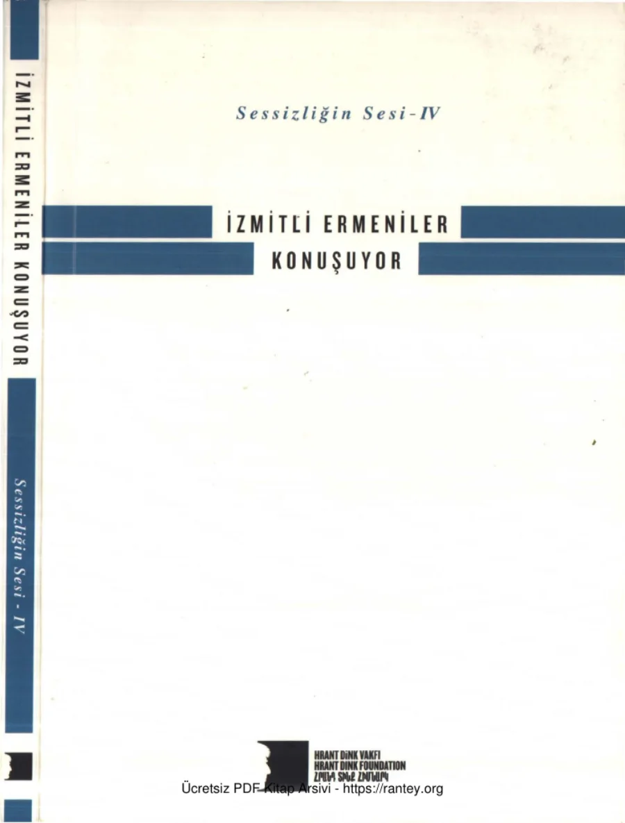 Sessizliğin Sesi IV İzmitli Ermeniler Konuşuyor kapak görseli