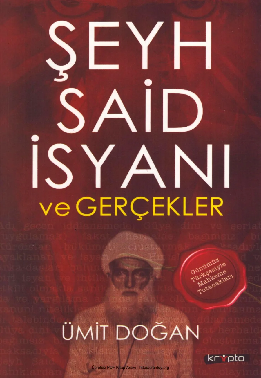 Şeyh Said İsyanı ve Gerçekler kapak görseli