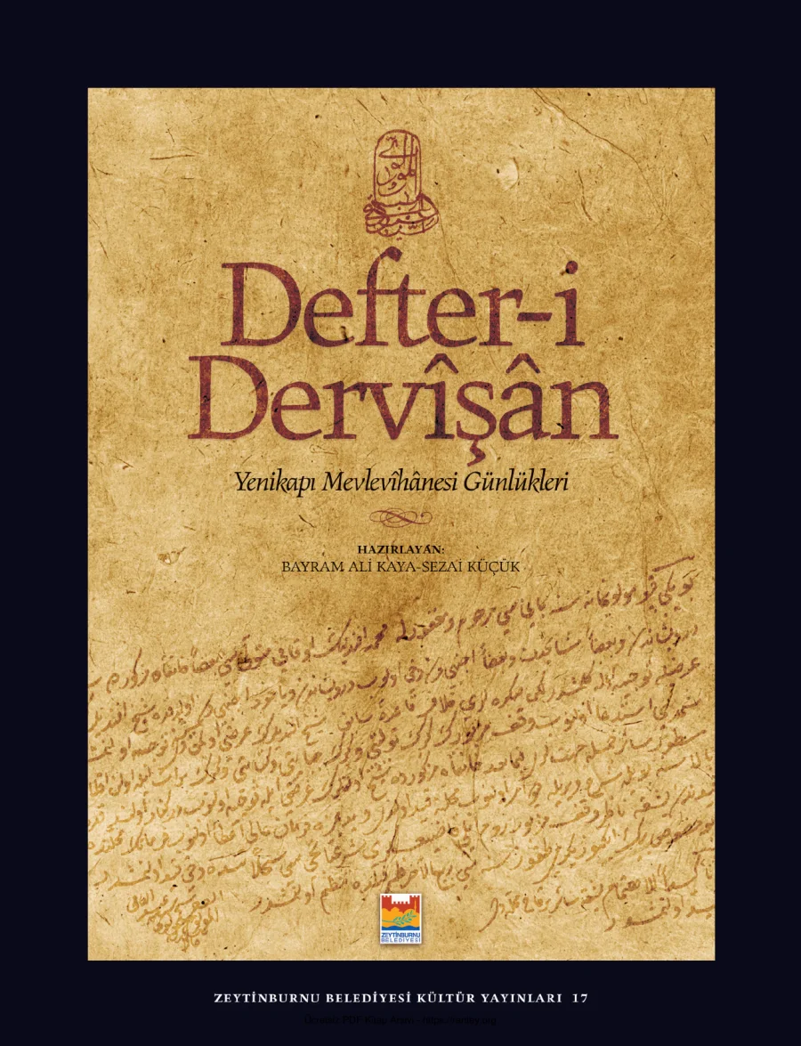 Sezai Küçük Defteri DervişanYenikapı Mevlevihanesi Günlükleri Zeytinburnu Belediyesi Yayınları kapak görseli