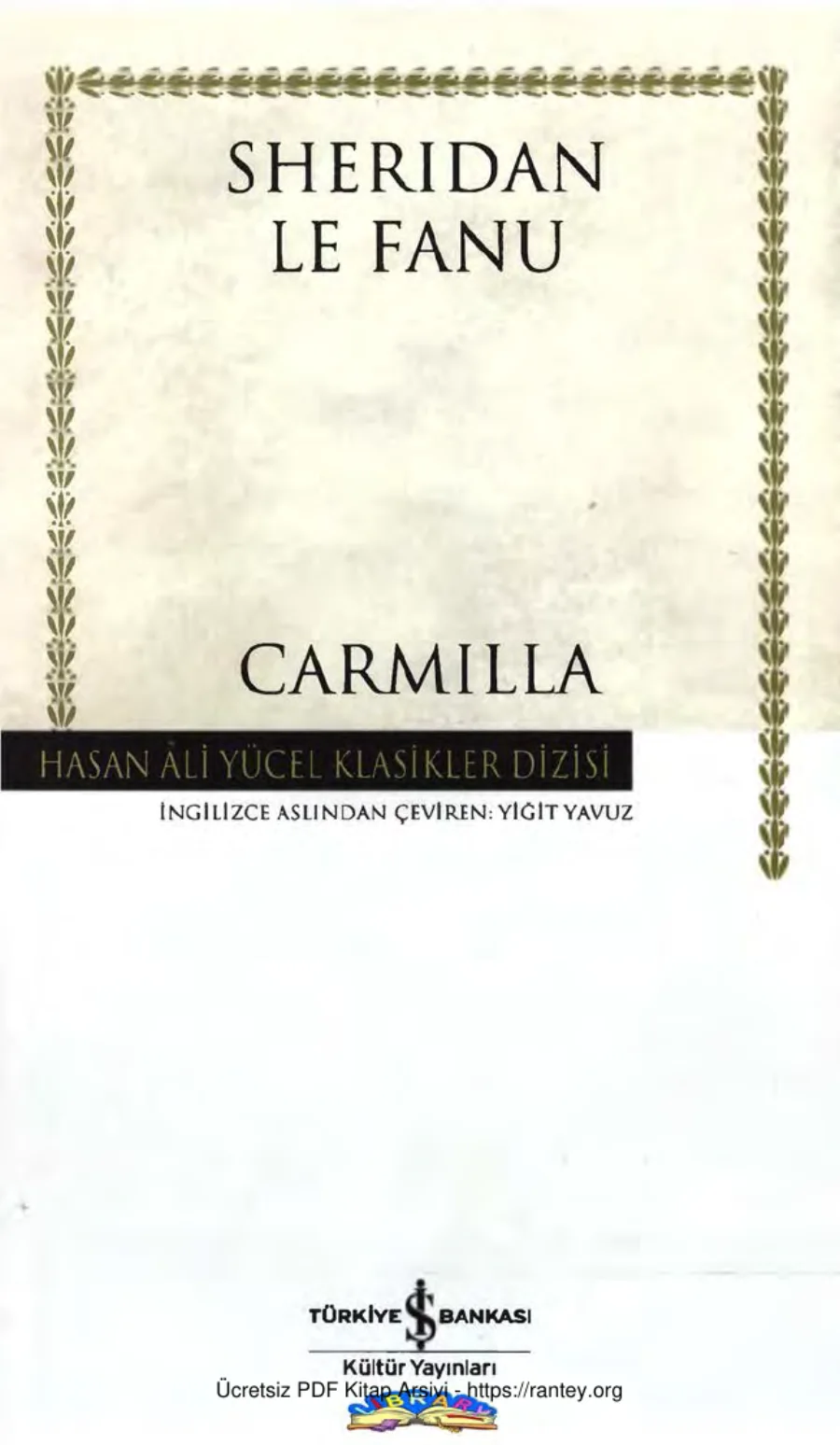 Sheridan Le Fanu Carmilla kapak görseli