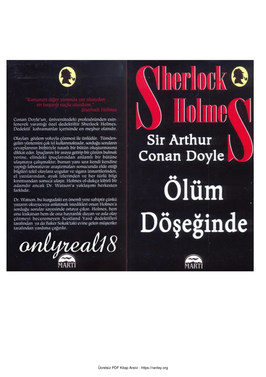 Sherlock Holmes Ölüm Döşeğinde kapak görseli