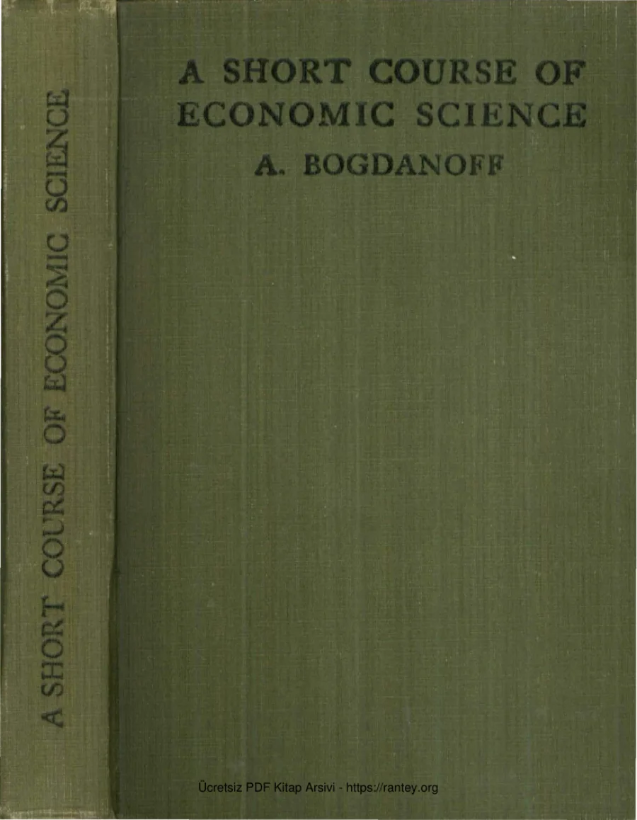 Short Course of Economic Science Communıst Party of Great Brıtaın Press kapak görseli
