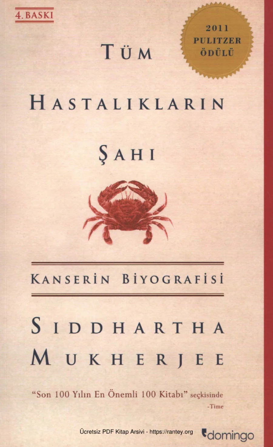 Siddhartha Mukherjee Tüm Hastalıkların Şahı kapak görseli