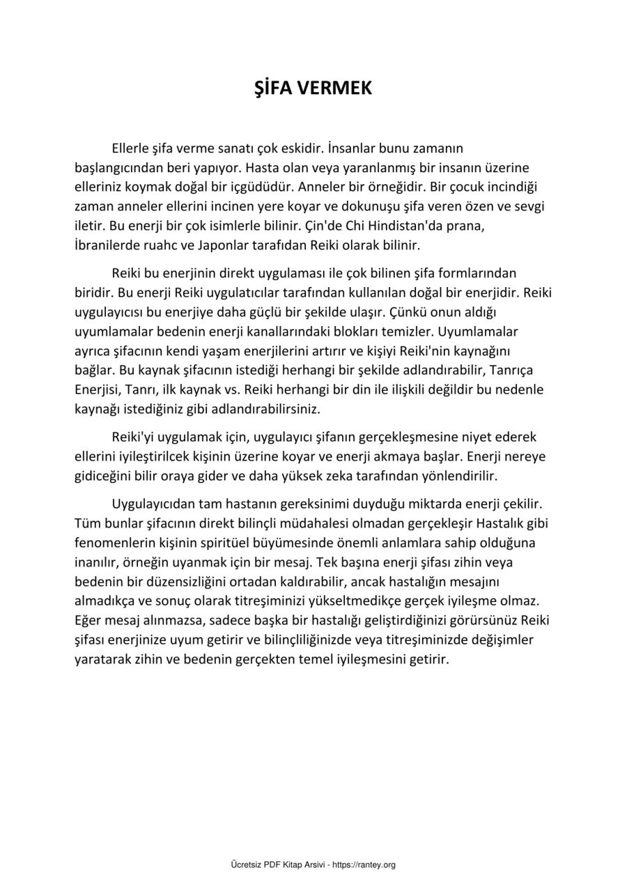 SIFA VERMEK VE REIKI 1 kapak görseli
