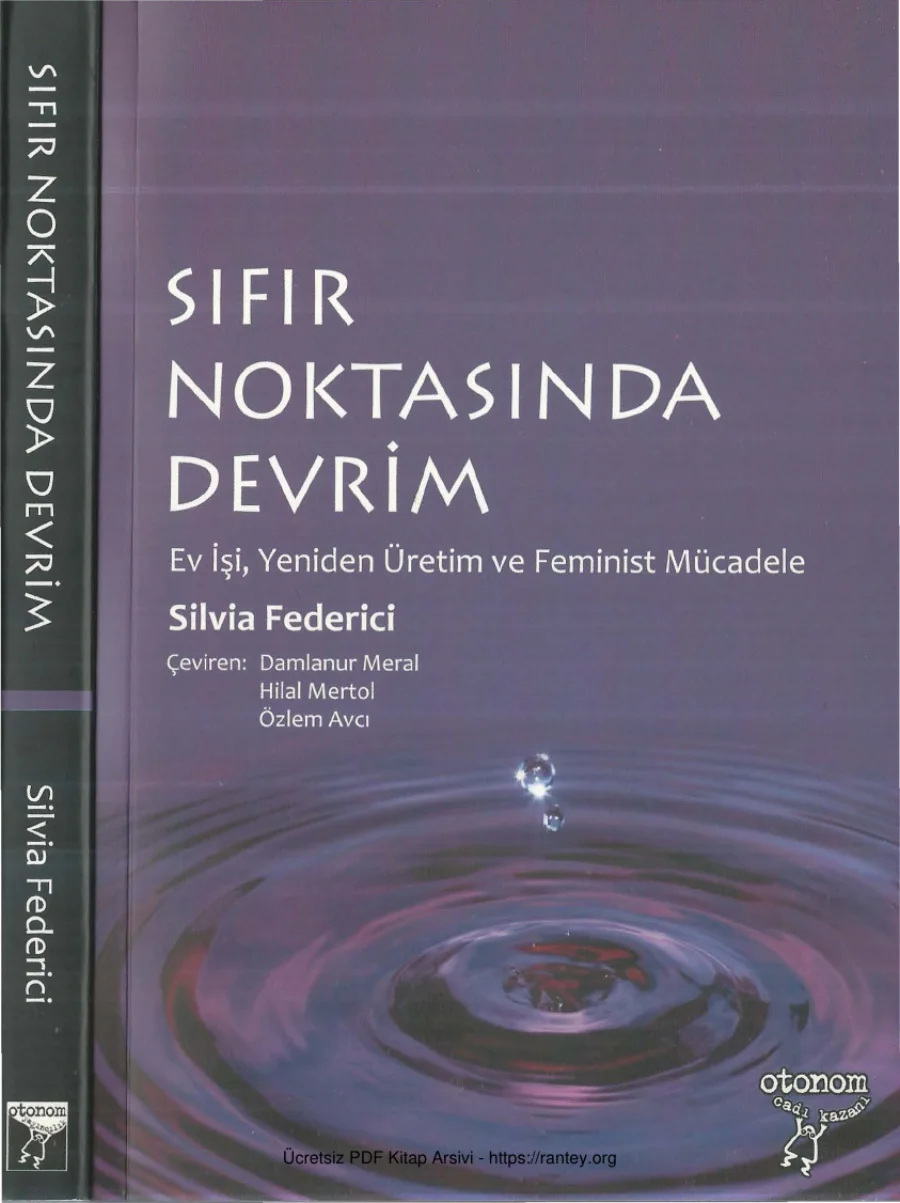 Silvia Federici Sıfır Noktasında Devrim kapak görseli