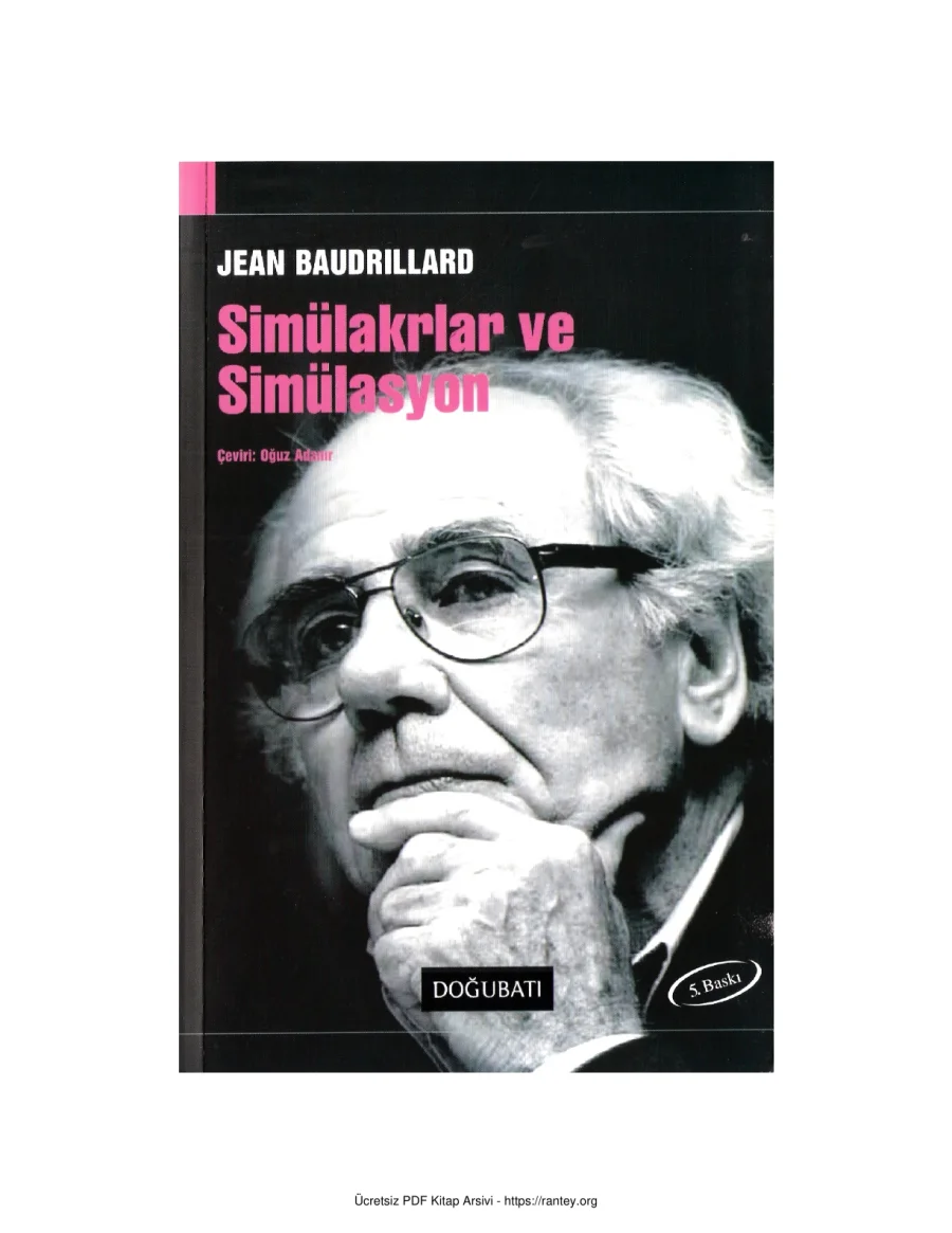 Simülakrlar ve Simülasyon kapak görseli