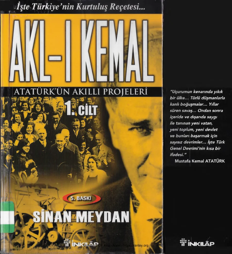 Sinan Meydan Akl ı Kemal 1 Cilt kapak görseli