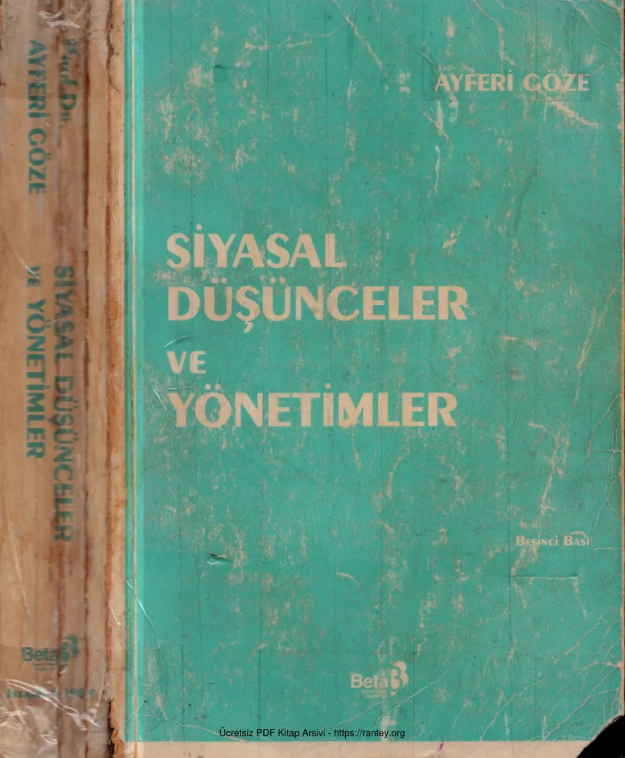 Siyasal Düşünceler ve Yönetimler kapak görseli