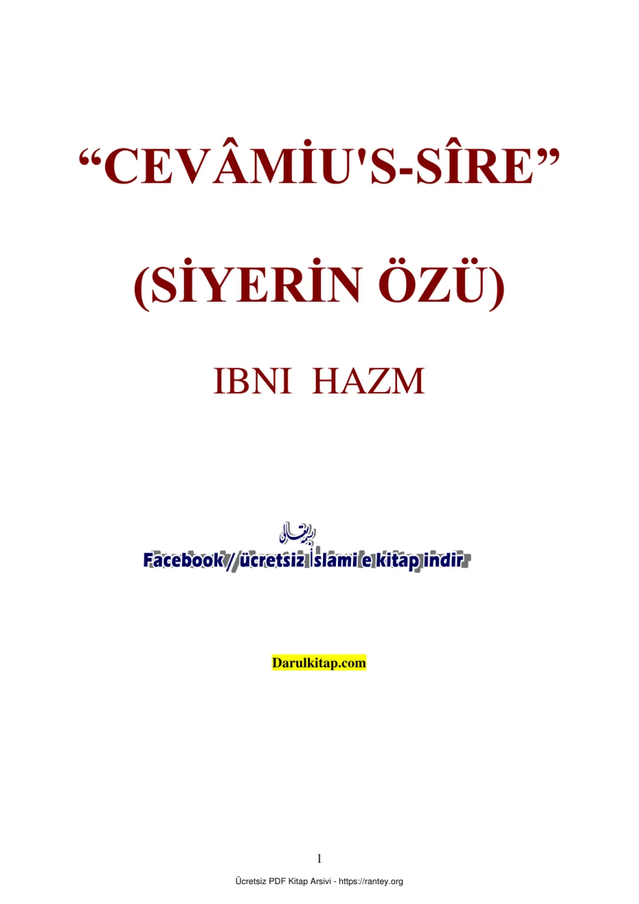 SİYERİN ÖZÜ IBNI HAZM Ebu Abdulmumin Tekin Mıhçı kapak görseli