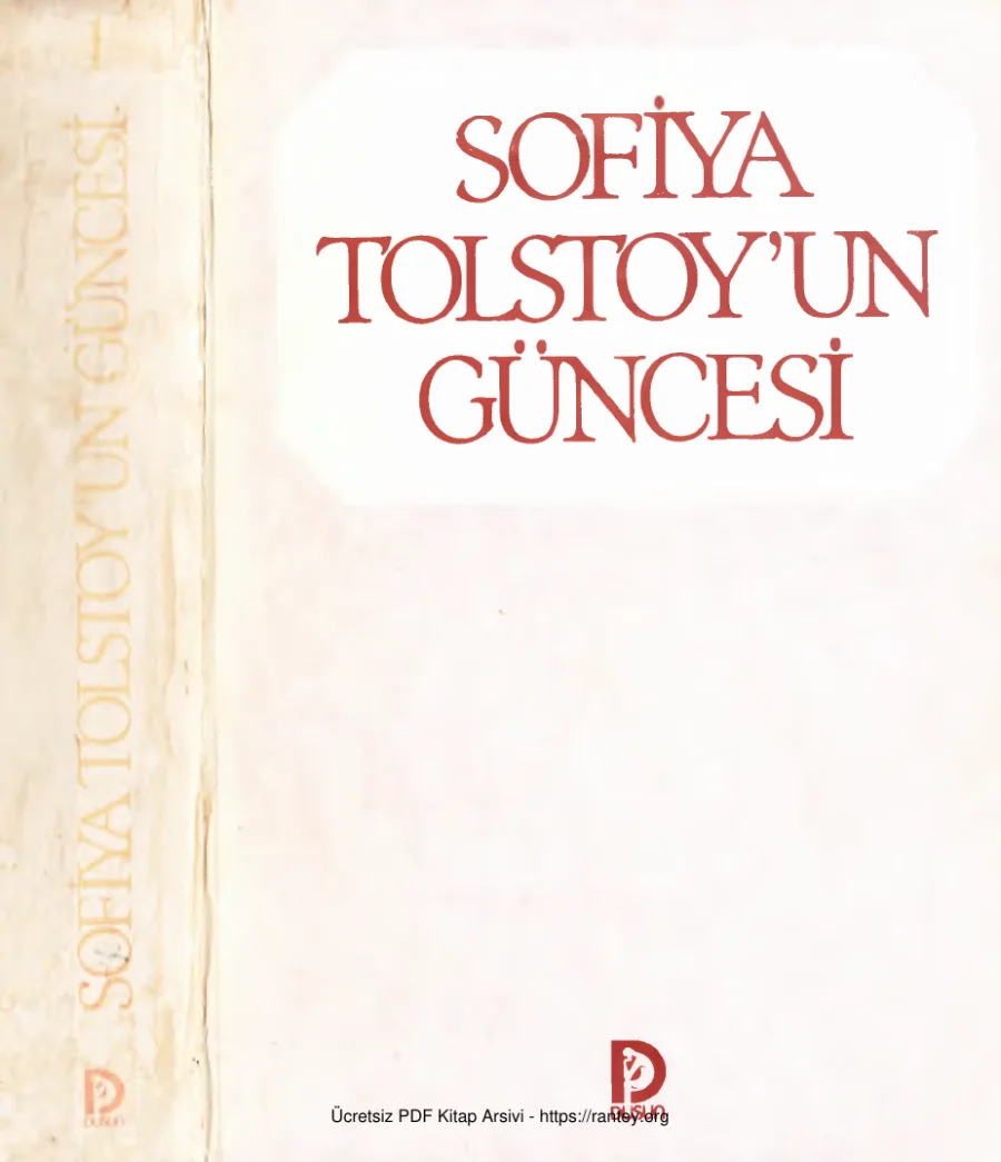 Sofiya Tolstoy'un Güncesi kapak görseli