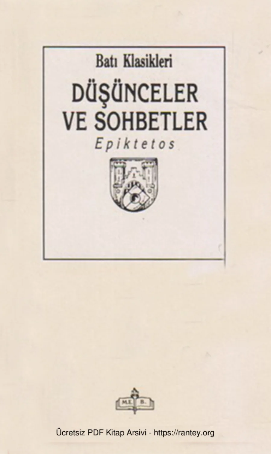 Sohbetler Epiktetos kapak görseli
