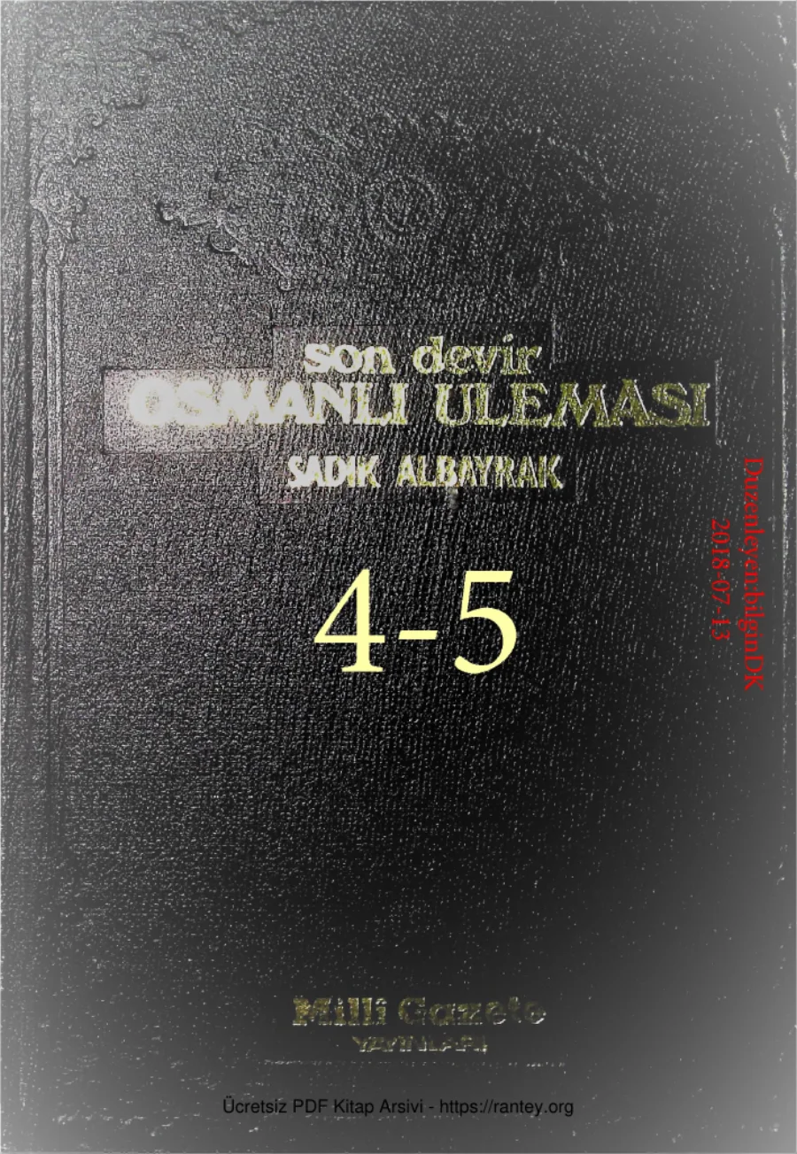Son Devrin Osmanli Ulemasi0405 kapak görseli