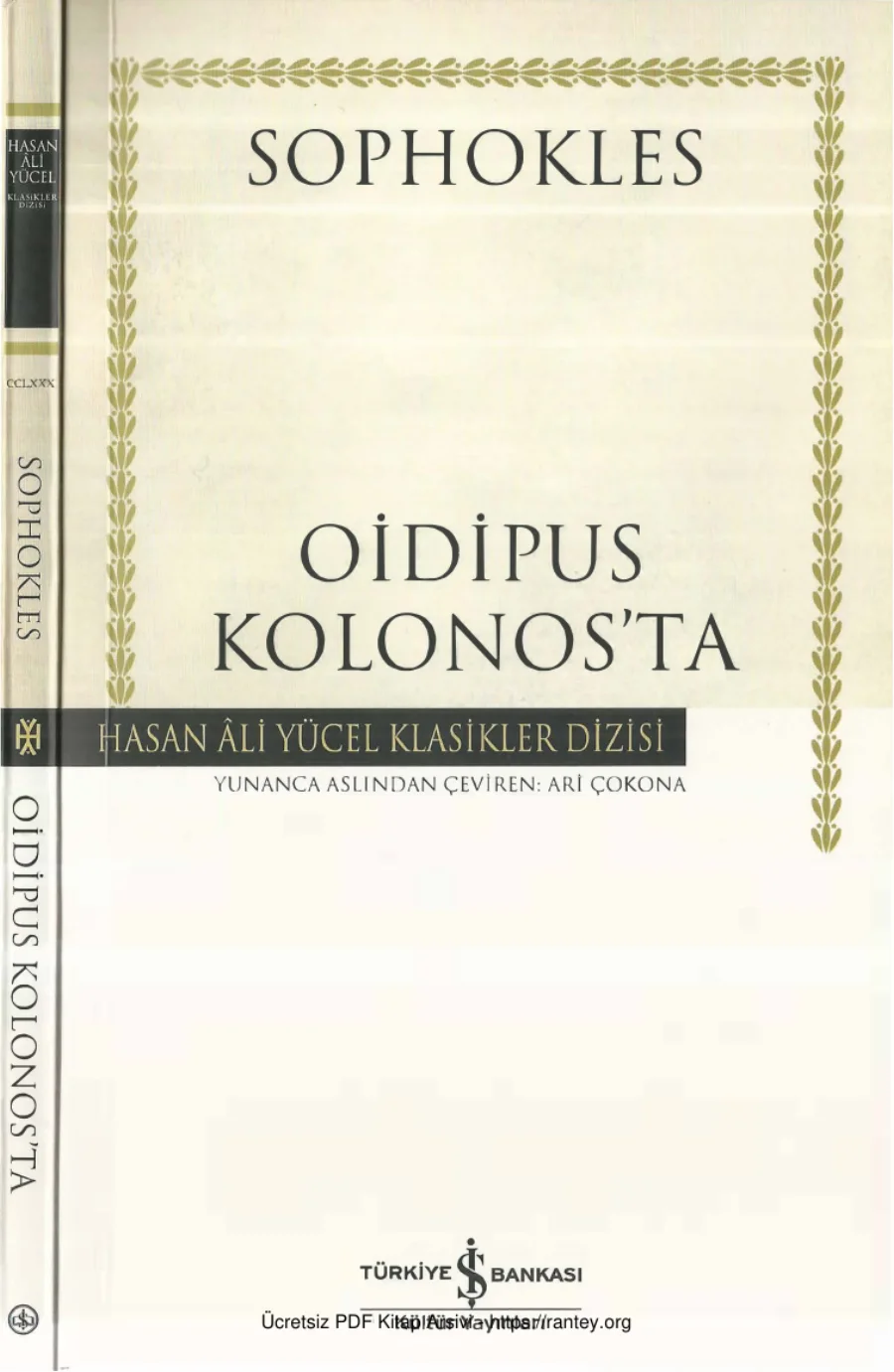Sophokles Oidipus Kolonosta kapak görseli