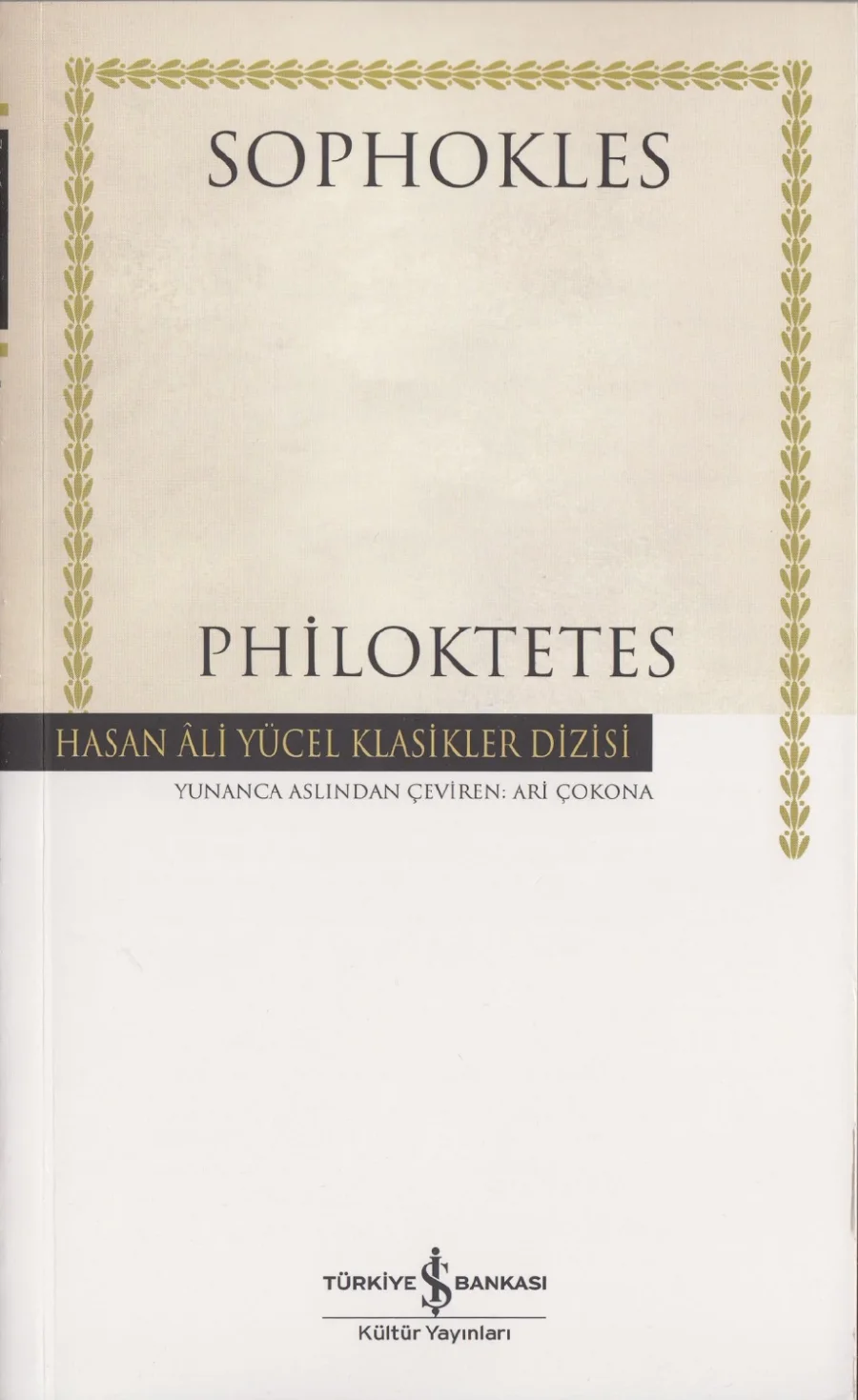 Sophokles Philoktetes İş Bankası Yayınları kapak görseli