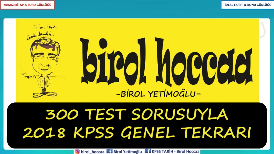Soru 2018 KPSS Tarih Genel Tekrar Testi ve Cevapları kapak görseli