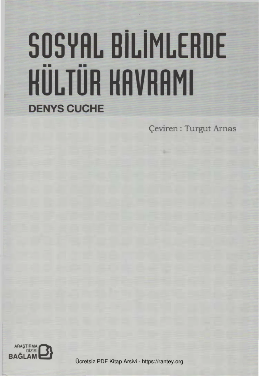 Sosyal Bilimlerde Kültür Kavramı kapak görseli