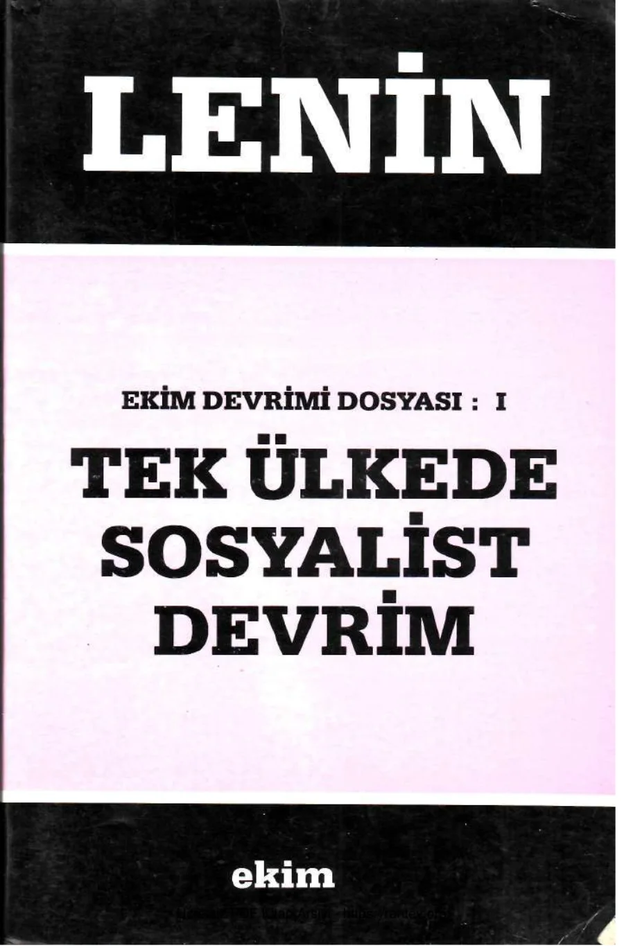 Sosyalist Devrim LENİN kapak görseli