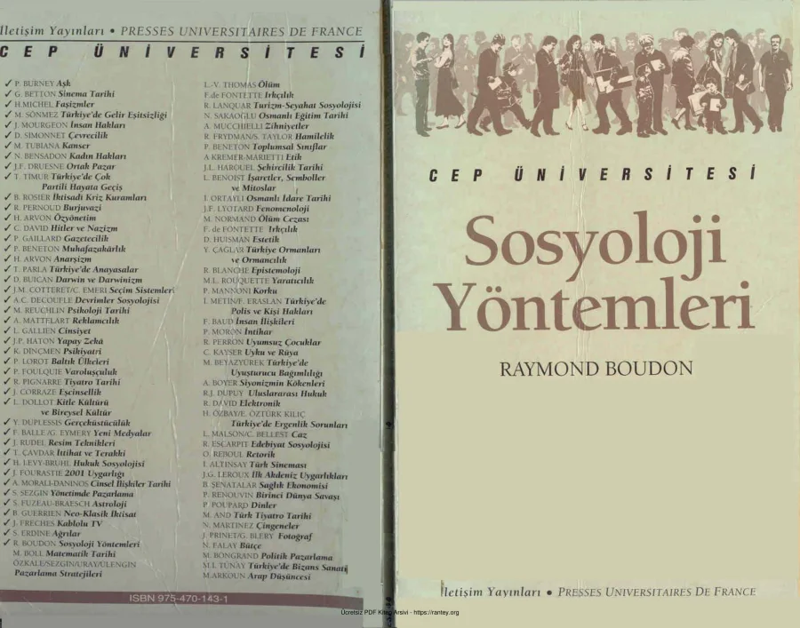 Sosyoloji Yöntemleri kapak görseli