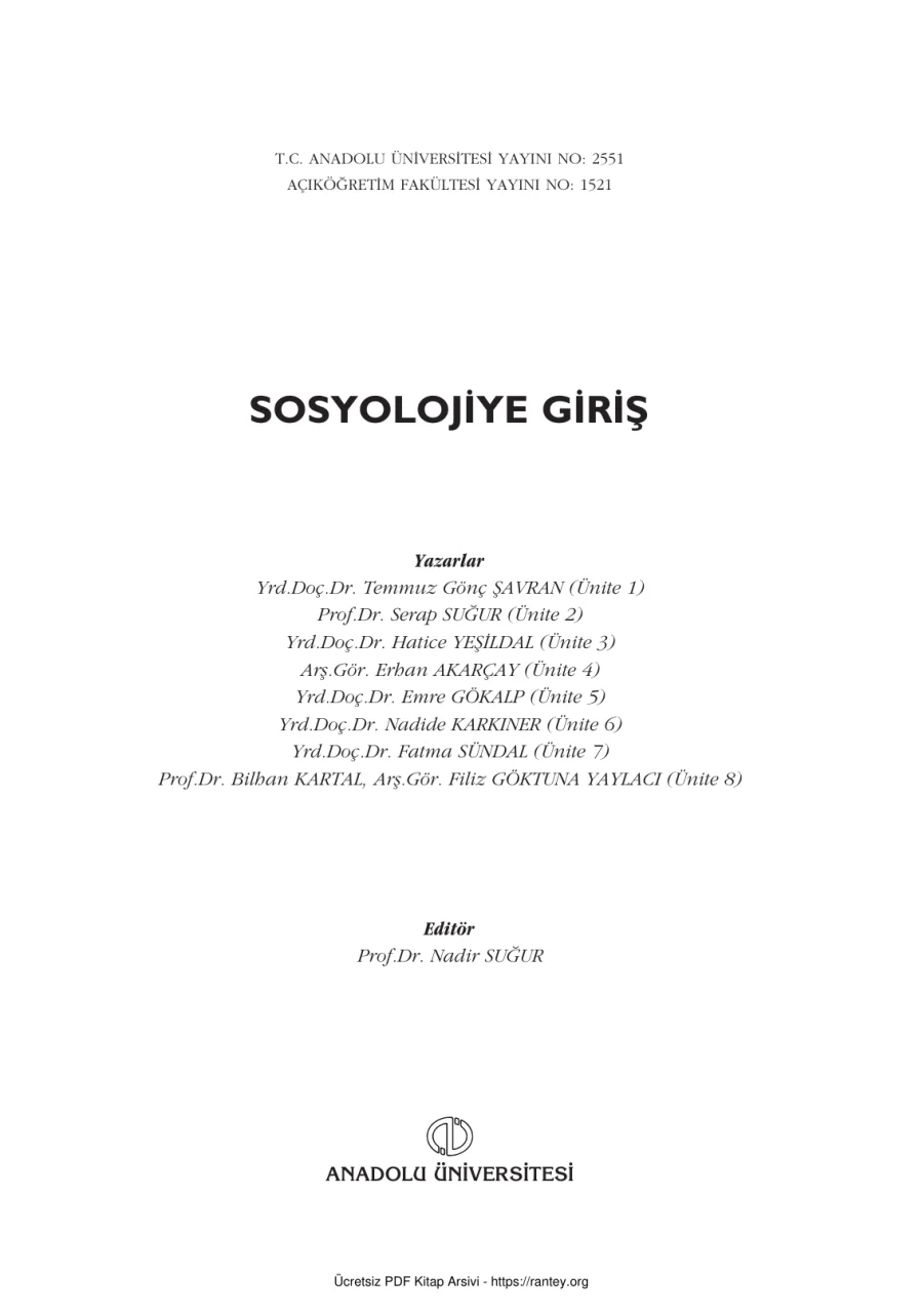 SosyolojiyeGiriş SOS101U kapak görseli