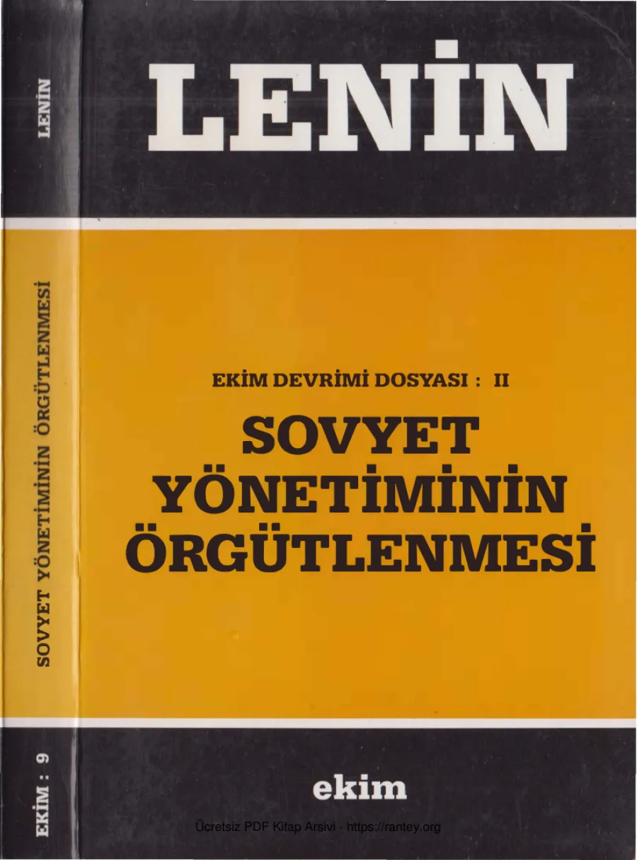Sovyet Yönetiminin Örgütlenmesi kapak görseli