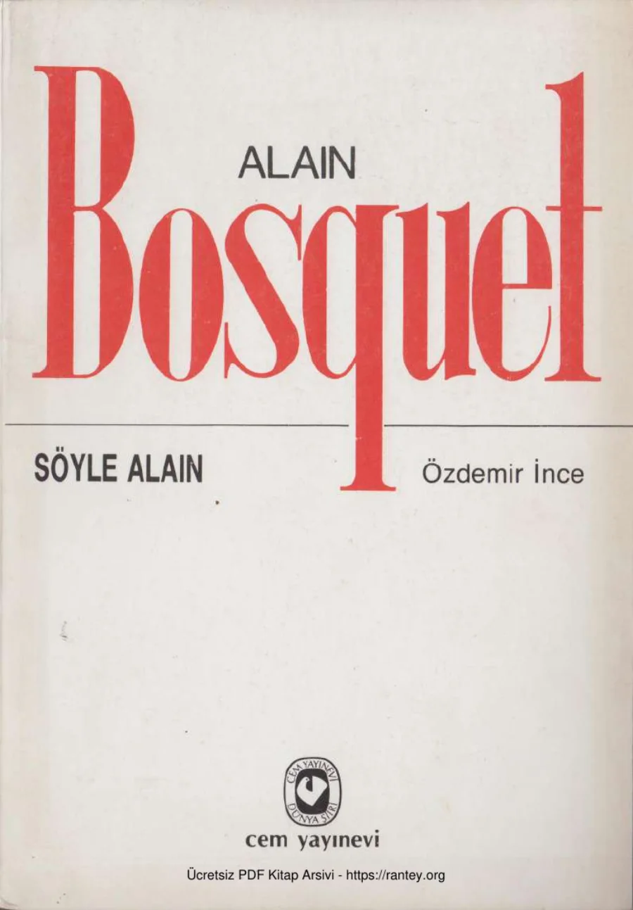 Söyle Alain kapak görseli
