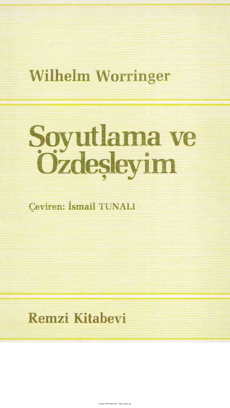 Soyutlama ve Özdeşleyim kapak görseli