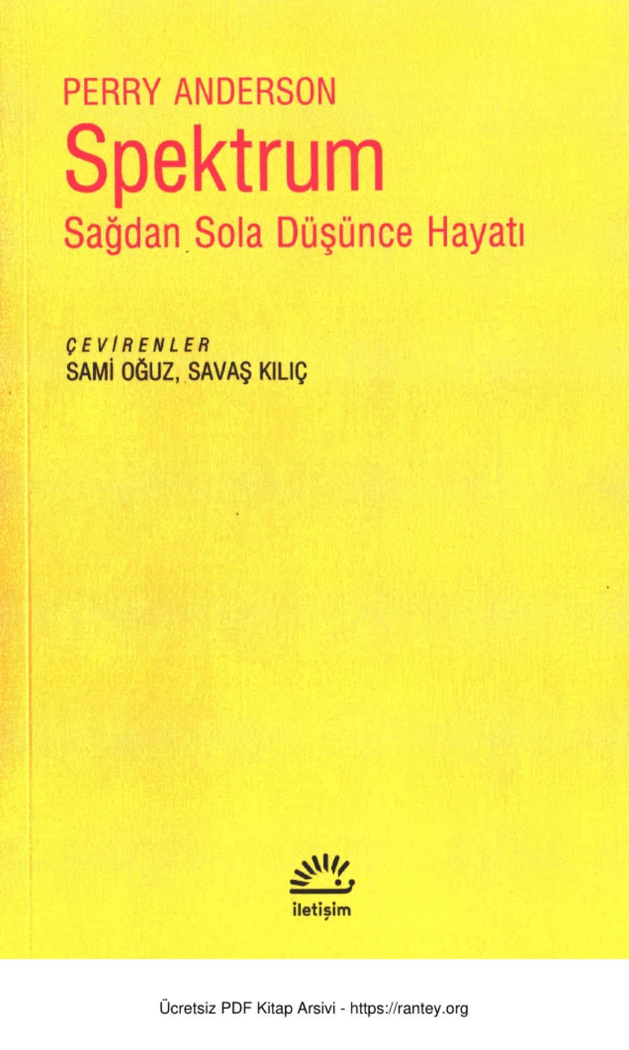 Spektrum Sağdan Sola Düşünce Hayatı kapak görseli