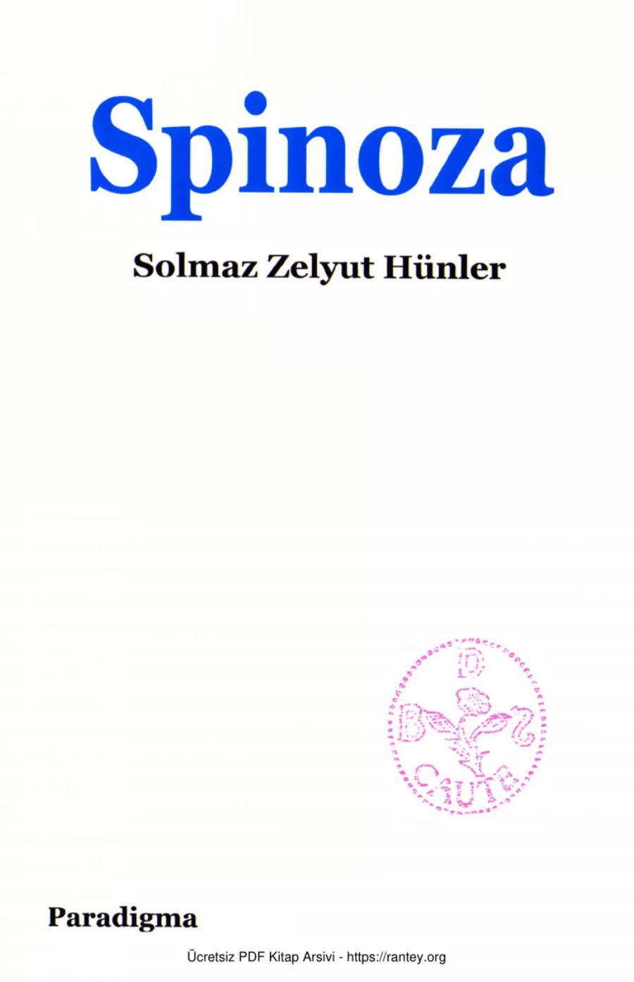 Spinoza kapak görseli