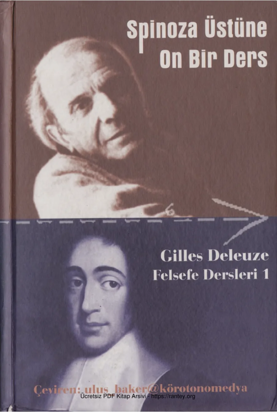 Spinoza Üzerine On Bir Ders kapak görseli