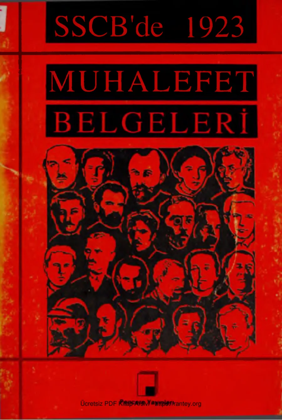 SSCB'de 1923 Muhalefet Belgeleri kapak görseli