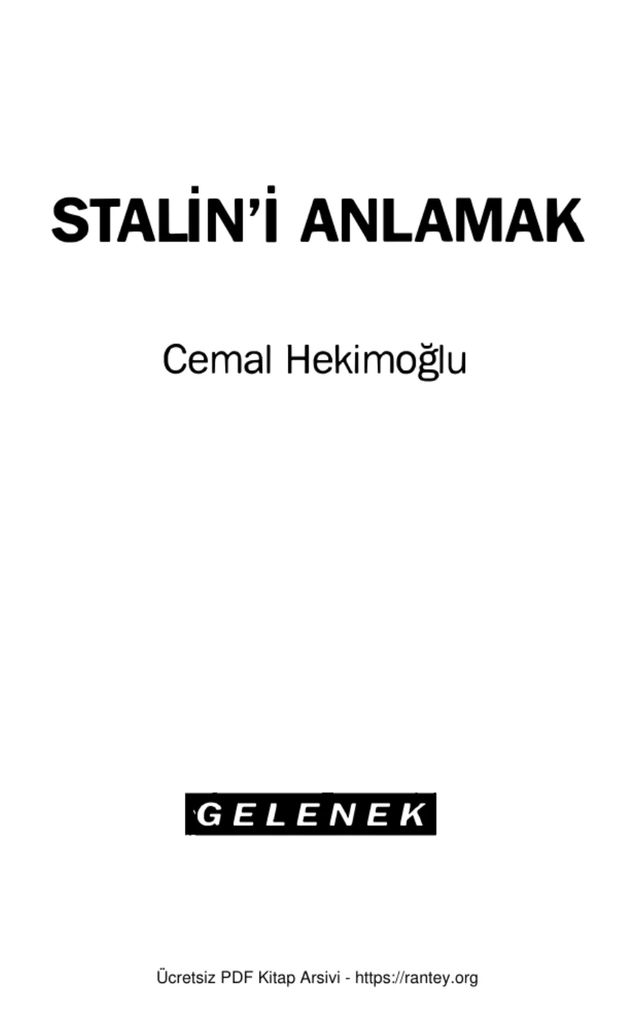 Stalin'i Anlamak kapak görseli